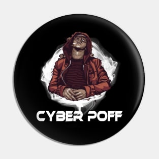 cyber poff Pin