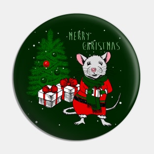 merry christmas rat mouse ugly xmas Pin