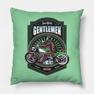 Vintage Low Rider in green Pillow