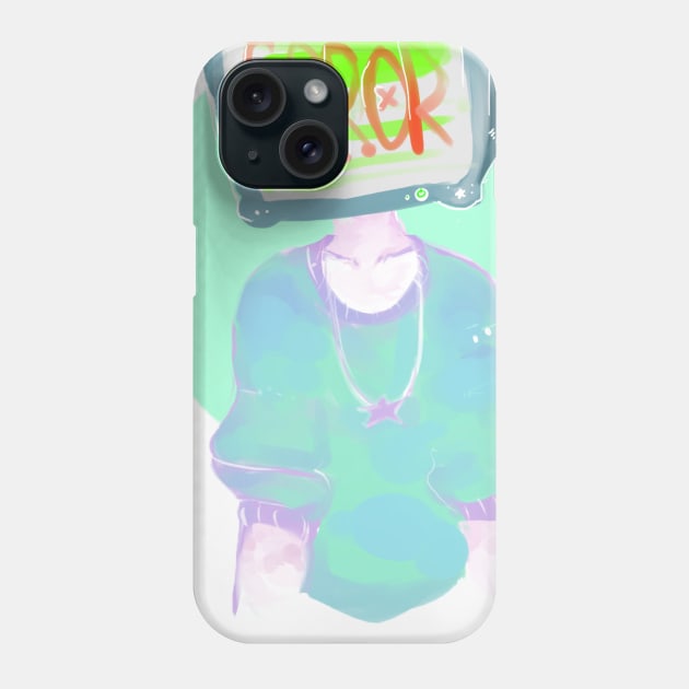 Pastel Error Computer Object Head Phone Case by ghostkid