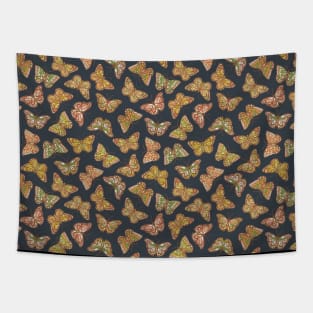 Butterfly Wings- Navy and Yellow Tapestry