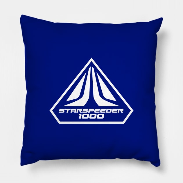 StarSpeeder 1000 Pillow by plasticknivespress