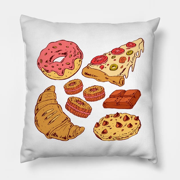 Tasty Snack Pillow by Mako Design 