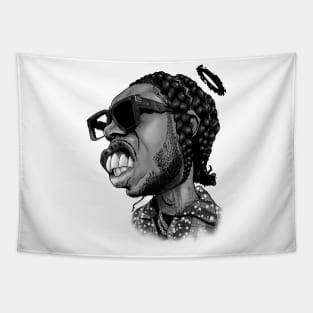 Pop Smoke Caricature Tapestry