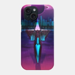 Neon Flight on Titan Phone Case
