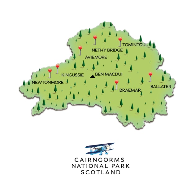 Cairngorms National Park Map by nickemporium1