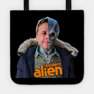 double face resident alien Tote