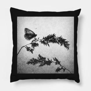 Butterfly on Meadow Grass Pillow