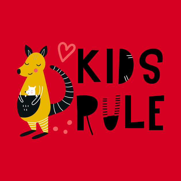 Kids Rule Kangaroo For New Moms, Teachers, Nannies, Babysitters by BitterBaubles