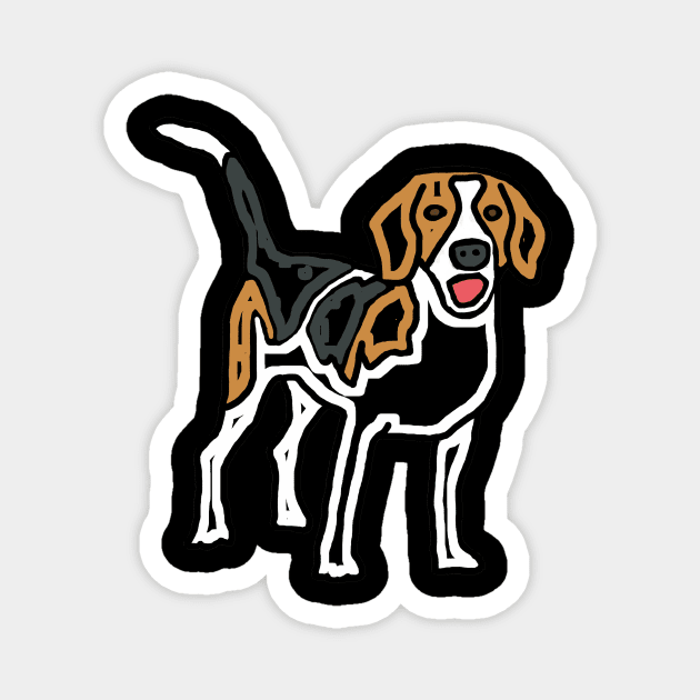 Beagle Magnet by Mark Ewbie