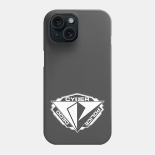 Cyber Police Badge - White Phone Case