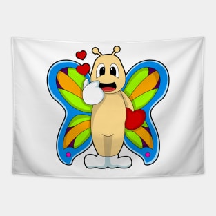 Butterfly with Heart Tapestry