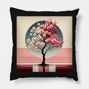 Blossom Silhouette: The Elegy of Spring Pillow