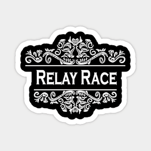 Sport Relay Race Art Magnet