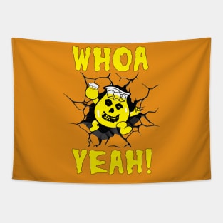 Ghoul Aid - Whoa Yeah! Crimson Ghost Mashup Yellow Tapestry