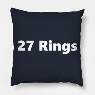 27 World Titles Yankees Design Pillow