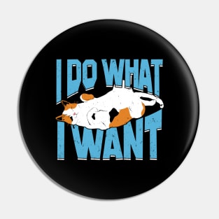 I Do What I Want Cat Lover Gift Pin