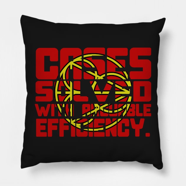 cases solved with arguable efficiency Pillow by B0red