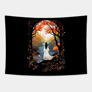 Elven Maiden of the Valley - Fantasy Tapestry