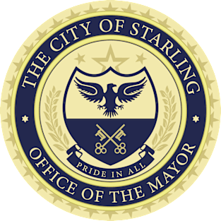 CITY OF STARLING (arrow) Magnet