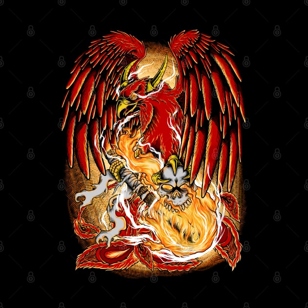 Red Fire Phoenix by Dimas Haryo