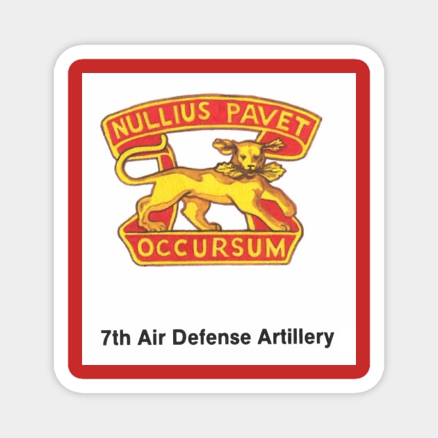 7th Air Defense Artillery (right version) Magnet by Limb Store