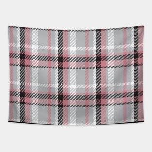 Pink Plaid Tapestry