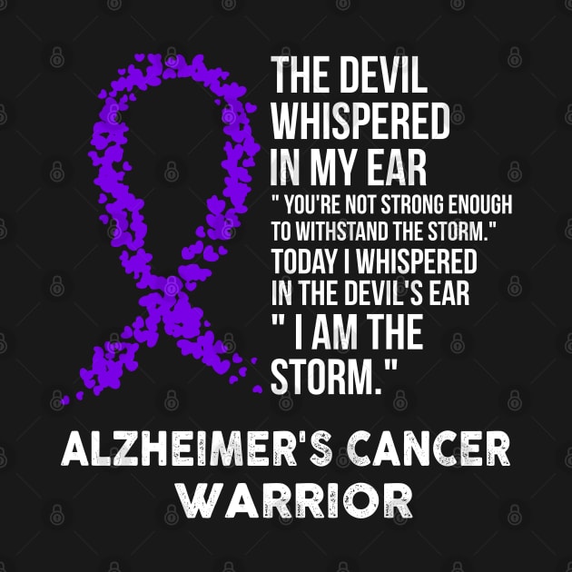 The Devil- Alzheimer's Awareness Support Ribbon by HomerNewbergereq