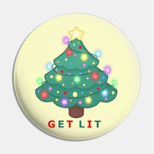 Christmas Tree Get Lit Pin