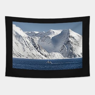 Norway Winter Landscape - Sea Mountains and Snow Tapestry