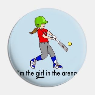 Girl in the arena Pin