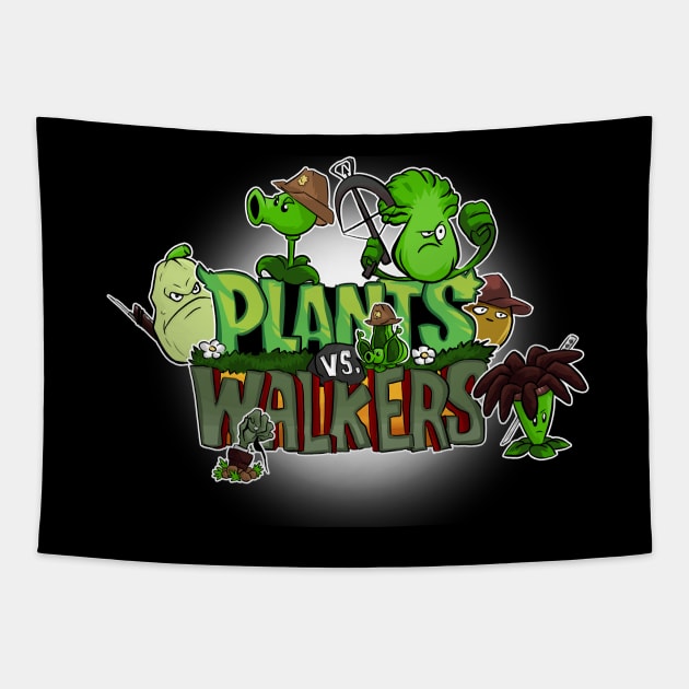 Plants vs. Walkers Tapestry by ArryDesign