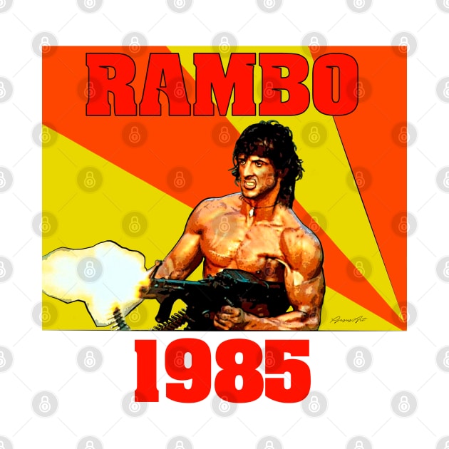 Rambo 1985 by PjesusArt