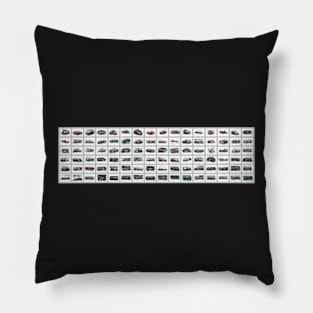 All Ferrari F1 1950-2016 Pillow