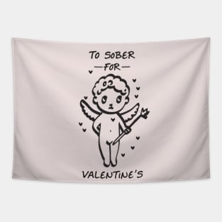 Cupid Too Sober For Valentine's Tapestry