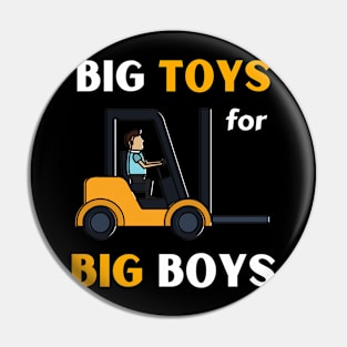 forklift boys gift Pin