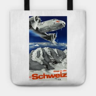 Vintage Travel Poster Switzerland Tote