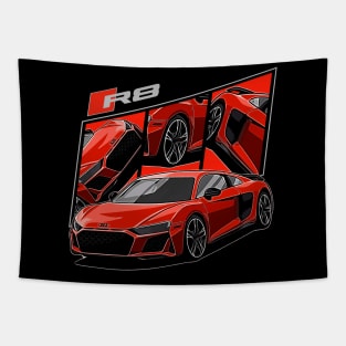 R8 v10 plus German Supercar Tapestry