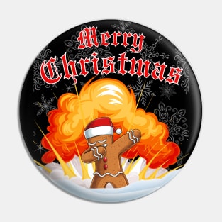 Merry Christmas Dab-splosion Pin