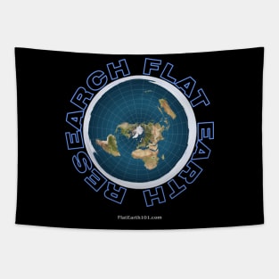 Flat Earth Map - Research Flat Earth! Tapestry