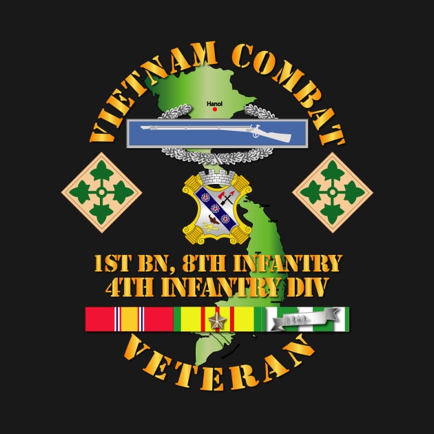 Vietnam Combat Infantry Veteran w 1st Bn 8th Inf  - 4th ID SSI by twix123844