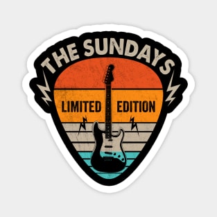 Vintage Sundays Name Guitar Pick Limited Edition Birthday Magnet