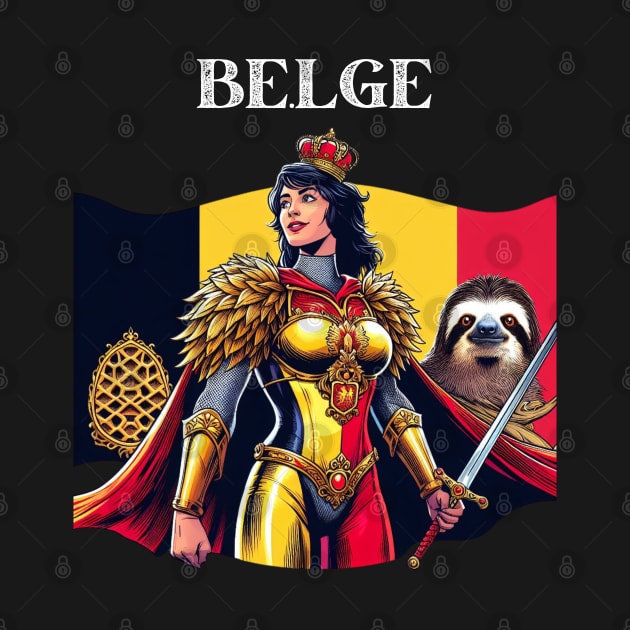 Belgian  Superhero Female 70's Fantasy Comic Book Hero by Woodpile
