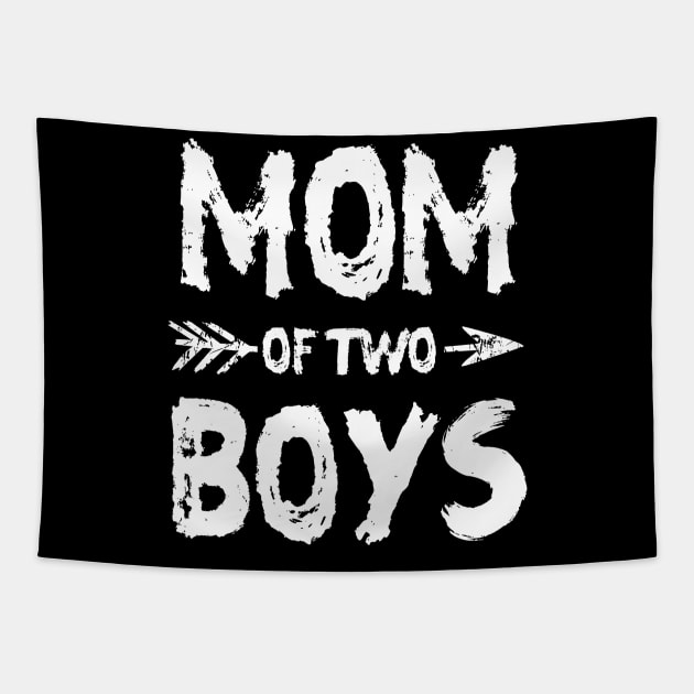Mom of two boys Tapestry by vnsharetech