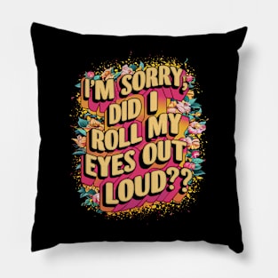 Sarcasm in Bloom Pillow