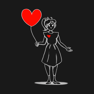 Girl with balloon 2 T-Shirt