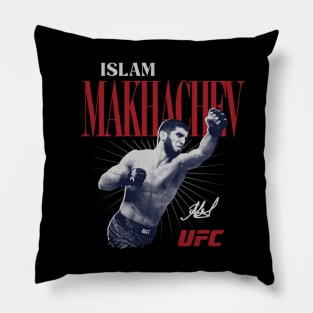 Islam Makhachev Retro Bitmap Pillow