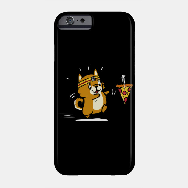 Shiba Inu Pizza Lover Running