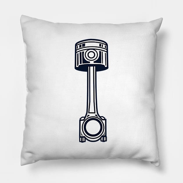 Piston with rod Pillow by ShirtyLife