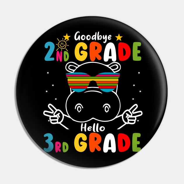 Goodbye 2nd Grade Graduation Hello 3rd Grade Last Day Of School hippo Pin by AngelGurro